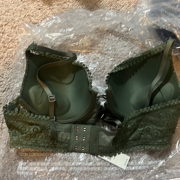 2 Aerie Real Power Plunge Push Up Joy Lace Bras - Picture 9 of 15